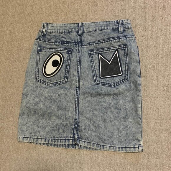 Mini Cream Korea denim skirt - Picture 2 of 4